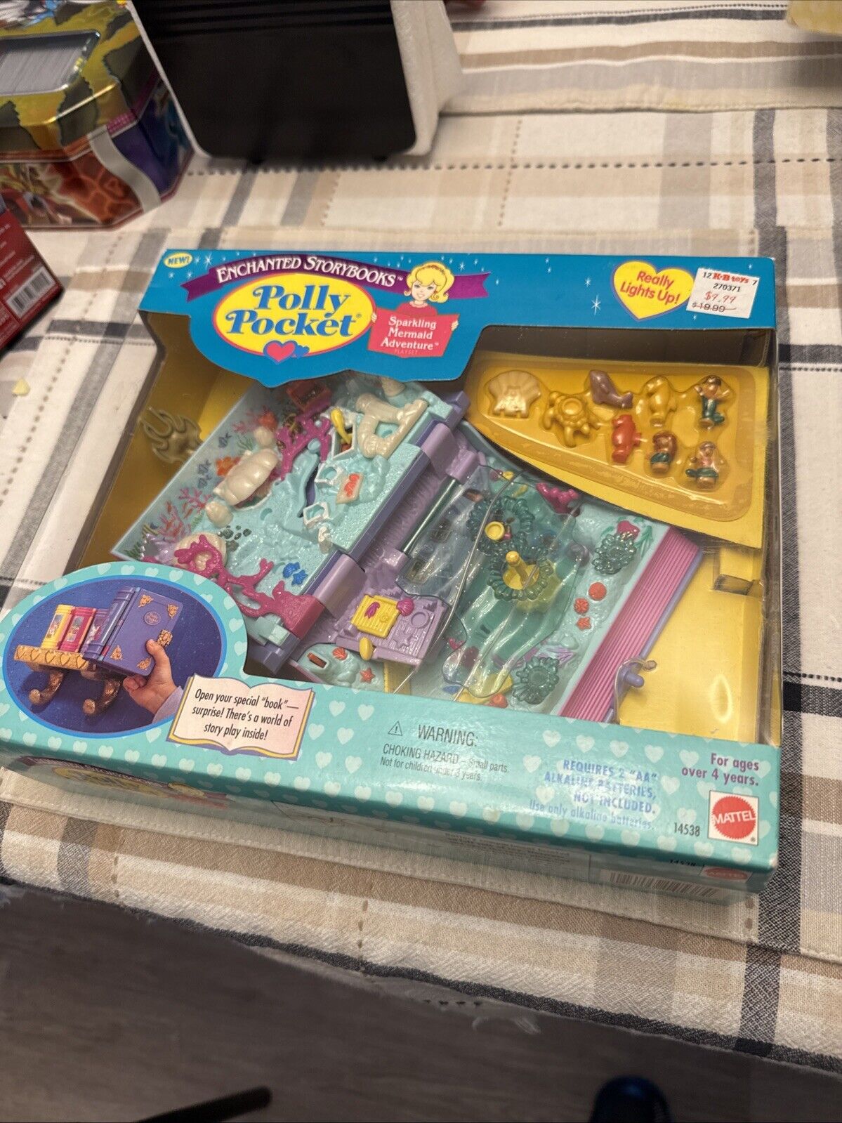 NEW Polly Pocket: Enchanted Storybook Sparkling Mermaid Set (Mattel, 1996)