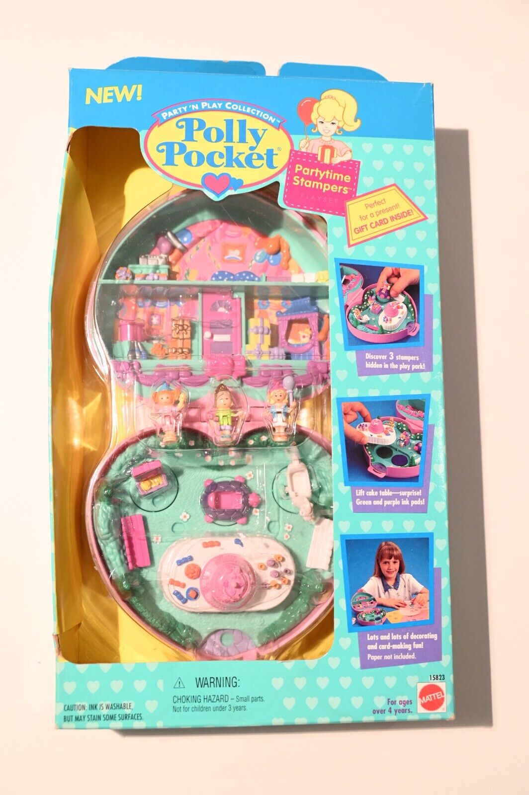 1996 MIP Polly Pocket Partytime Stampers Special Edition 15823 Vintage