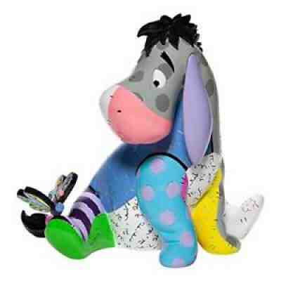 Enesco Romero Britto Winnie The Pooh Eeyore Butterfly Big Figurine 6007098 NEW