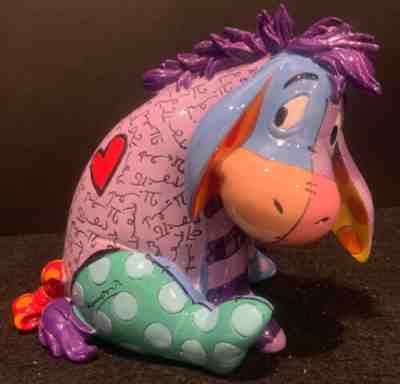 Disney Romero Britto Original Figurine Statue Eeyore Donkey Winnie the Pooh 4â?
