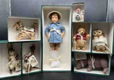 R John Wright Pocket Winnie the Pooh Series, Lot of 8 Characters, LE #1513/3500