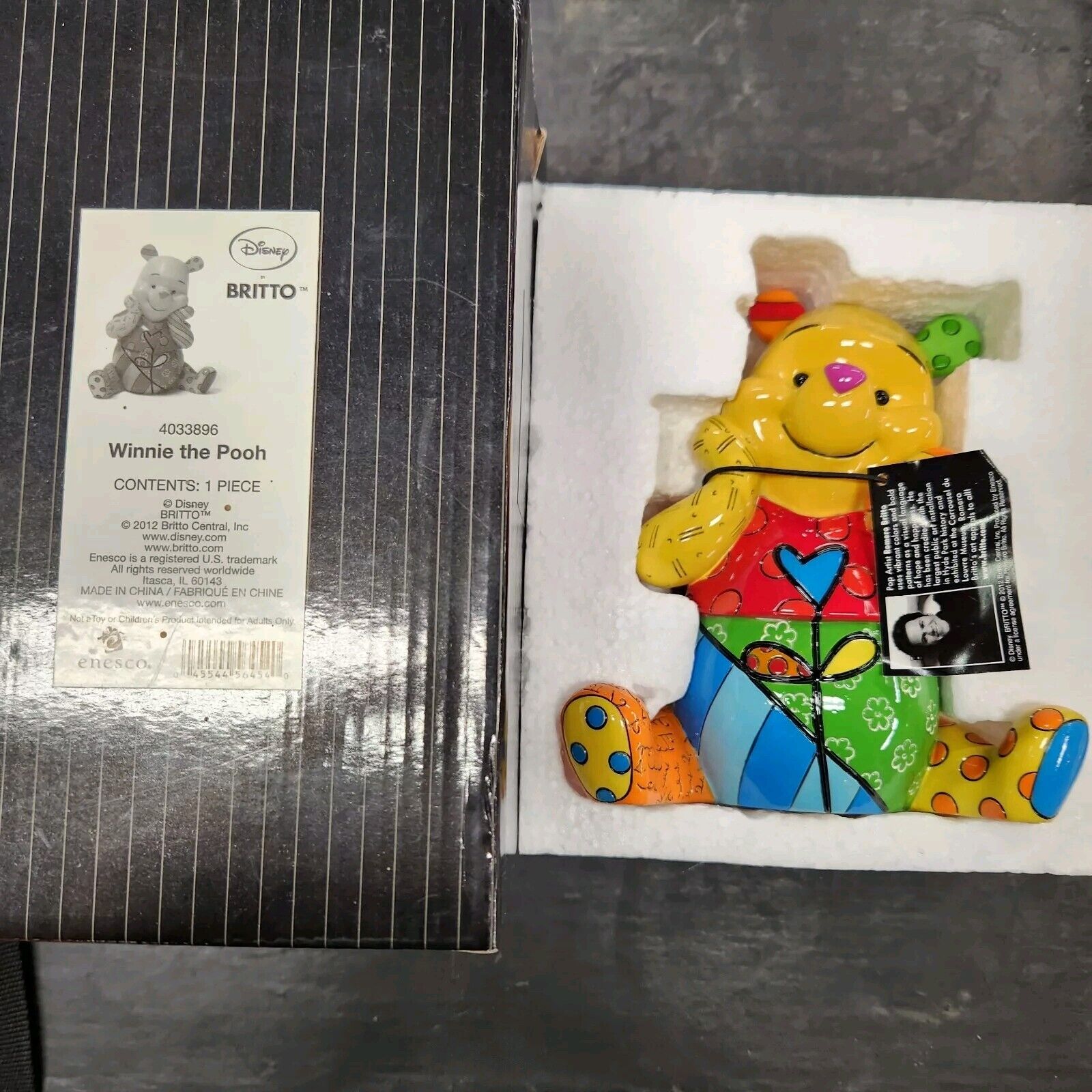 Disney Britto WINNIE THE POOH LARGE 4033896 Official Romero Britto Disney
