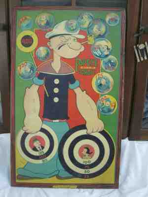 1935  Popeye tin bubble target   Durable Toy & Novelty  Co.