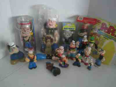 lot of 14* Popeye vinyl figures