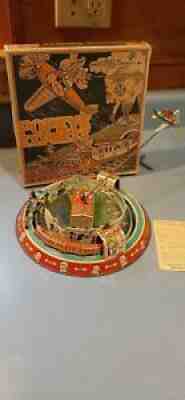 1935 Marx POPEYE EXPRESS honeymoon tin toy w/u toy ex. In box