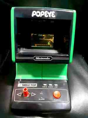 RARE! Vintage Popeye Game & Watch Tabletop Game Complete in Box Nintendo 1983