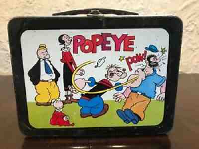 Mega Rare R8+ Vintage 1962 Universal Popeye Metal Lunchbox (Lunchbox Only)!