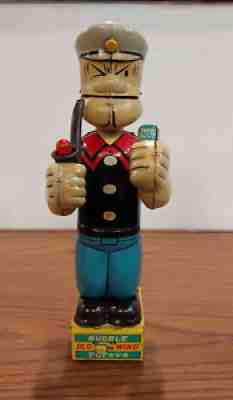 Battery Operated Bubble Blowing Popeye Tin Toy by Marx 1950s WORKS