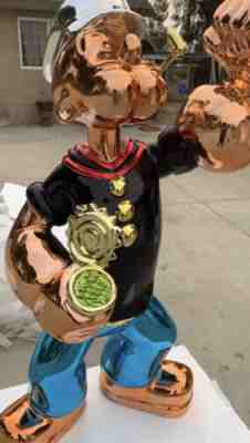 Popeye the Sailor Man Fiberglass Statue (About 6 Feet Tall)