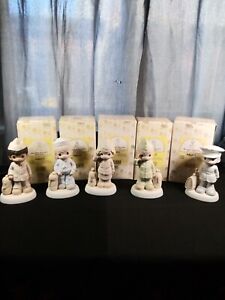 Precious Moments Lot Of 5 Bless Those Who Serve Their Country Military Figurines