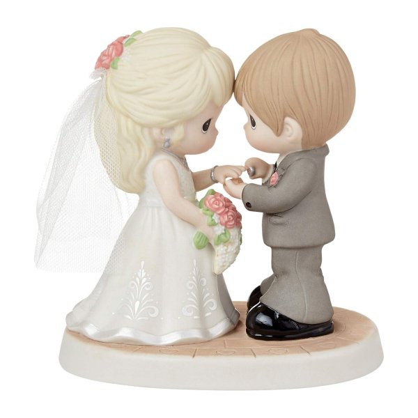 Precious Moments Figurine Bride Groom With This Ring I Thee Wed 5.5 Inch 222009