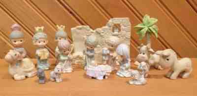 Precious Moments mini pewter 17 Pc “NATIVITY” scene 1989 Total 4 Sets MIB