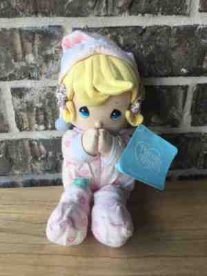 Precious Moments Prayer Pal Doll Girl Pink PJ’s Recites Bedtime Prayer Retired