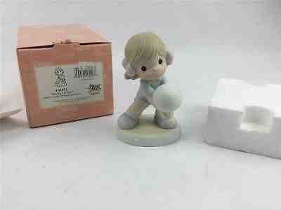 Precious Moments Serving Up Fun 104803 Girl With Soccer Ball Rare