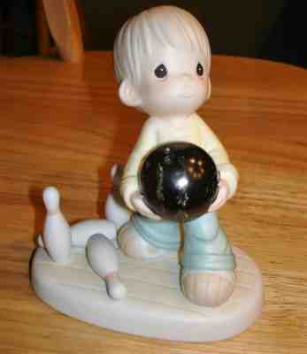 Precious Moments Lord Spare Me Figurine #521191 -- Bowling