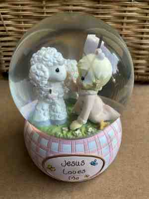 Vintage Precious Moments | Jesus Loves Me Musical Snow Globe