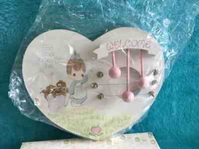 Precious Moments Unique Wooden Door Chime God Loves A Cheerful Giver 650285