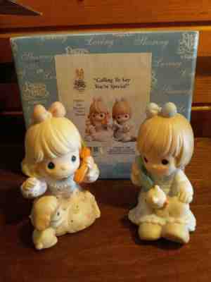 Precious Moments Figurine CALLING TO SAY YOU'RE SPECIAL PM0011 2001 Member Only