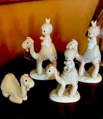 PRECIOUS MOMENTS NATIVITY - THEY FOLLOWED THE STAR~3 KINGS On CAMEL+ Bonus Camel