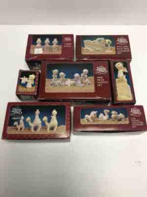 PRECIOUS MOMENTS 22 PIECE MINIATURE PEWTER NATIVITY SET THEY FOLLOWED THE STAR