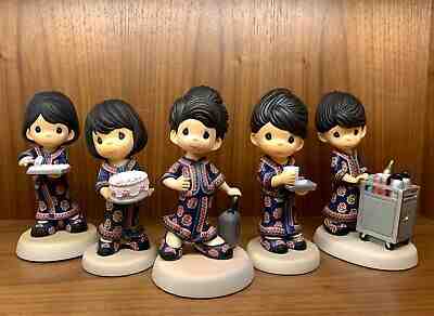 Precious Moments - Singapore Airlines SIA Girls Rare - Complete set of 5 