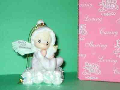 NIB Precious Moments 2003 GIRL Baby's First Christmas Ornament Annual Dated New
