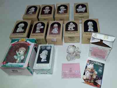 Precious Moments Ornaments - Lot of 12 - All in Original Boxes 1981-1996