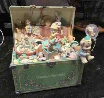 Precious Moments rare vintage action toy chest music box