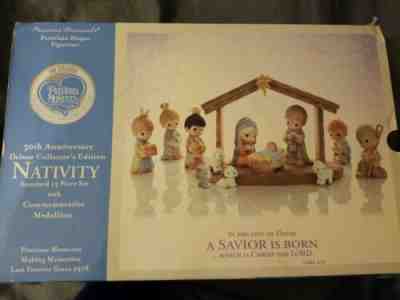 Precious Moments 30th Anniversary Deluxe Collector's Edition Nativity Set 