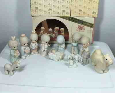 Featured image of post Precious Moments Nativity Set 1980 1982 jonathan david precious moments christmas nativity set 9 pieces