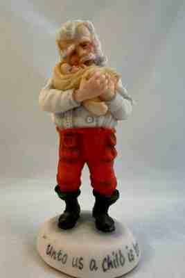 SIMPICH CAROLERS FAMILY SANTA II UNTO US A CHILD IS BORN CHARACTER DOLLS LE