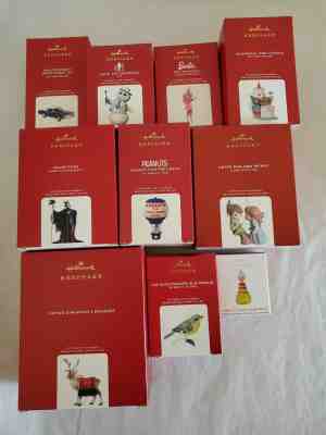 Hallmark 2020 Limited Edition Complete Set Peter Pan Maleficent Reindeer Gumdrop