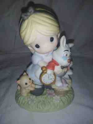 Precious Moments Disney Alice in Wonderland Figurine Its Never Too Late For  Fun