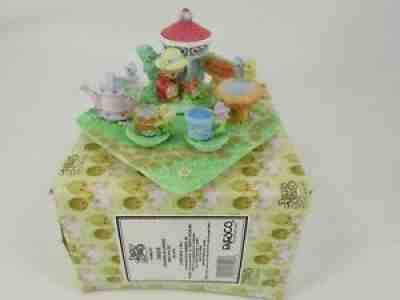 Precious Moments Tea Set Grandma in Garden Mini Miniature 798525 Enesco 2000