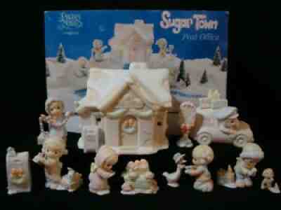 Precious Moment Sugar Town Post Office-12 Piece Set