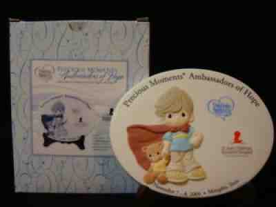 za Precious Moments Collectors Medallion-St Jude Children's Hospital-Hand Signed