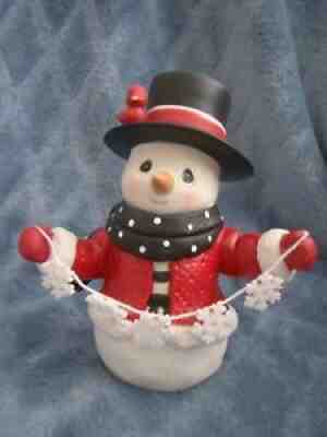 Precious Moments All is Bright Snowman Annual Porcelain Christmas Figurine