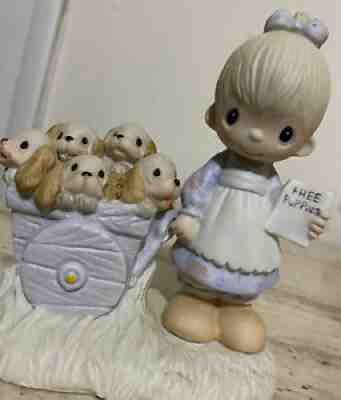 Precious Moments God Loveth a Cheerful Giver Figurine Â© 1977 Vintage Original 21