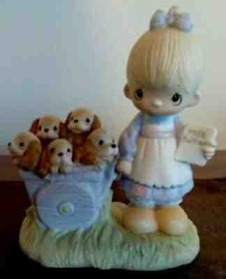 Precious Moments GOD LOVETH A CHEERFUL GIVER 1977 no mark free ship