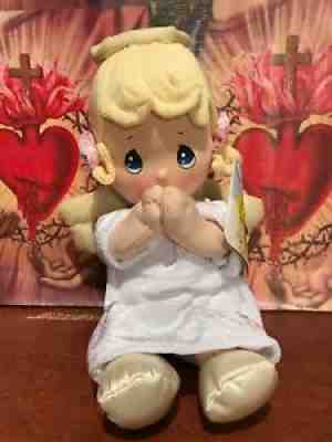 Precious Moments Plush Girl Angel Doll Says Bedtime Lords Prayer Pal Descontinue