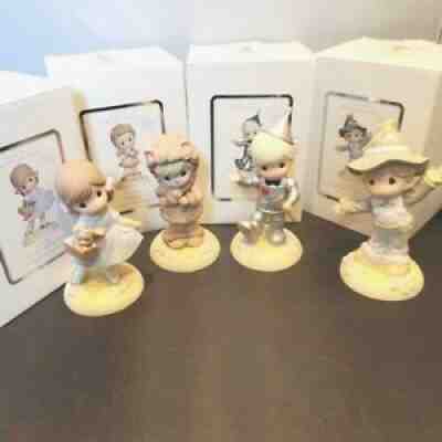 SET of 4 * PRECIOUS MOMENTS Figurines Wizard of Oz Share the Gift of Love RARE