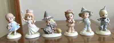 Precious Moments Wizard of Oz 6 Pieces PERFECT CONDITION