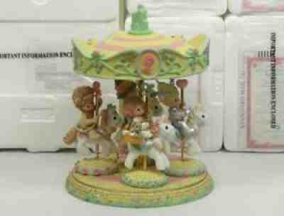 Wizard of Oz Precious Moments Carousel & 4 Figures Set Hamilton Collection NEW