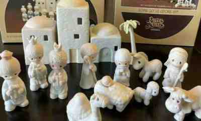 Precious Moments Nativity E-2387 4pc & 11pc Come Let Us Adore Him E-2395 W/boxes