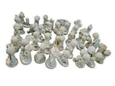 Precious Moments lot of 34 Early Figurines from 1976 Enesco Jonathan and David