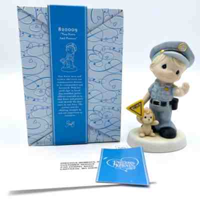 Precious Moments Figurine You Serve and Protect 2008 Police Officer 820009