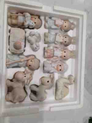 PRECIOUS MOMENTS NATIVITY E-2387 4PC & 11PC COME LET US ADORE HIM E-2395 W BOXES