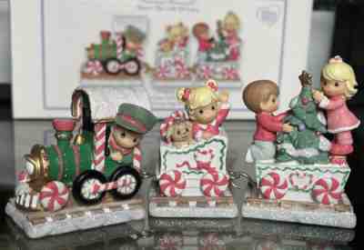 Precious Moments Christmas Train Figurines