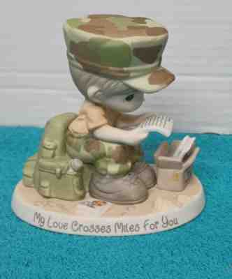 Precious Moments My Love Crossed Miles for You Military Armed Forces 0617A RARE