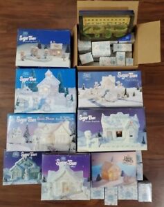 VIntage Precious Moments Sugar Town Figurine lot, 8 Complete Sets, 19 extra pcs